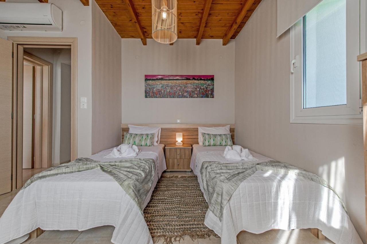 Tranquil Sea View Villa With Private Pool, Just 2Km From The Beach! Agia Galini  Exterior photo