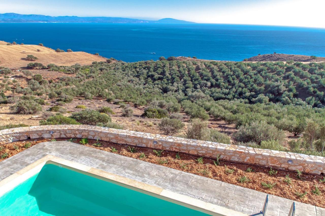 Tranquil Sea View Villa With Private Pool, Just 2Km From The Beach! Agia Galini  Exterior photo
